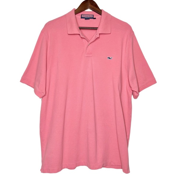 Vineyard Vines Other - SOLD-Vineyard Vines Mens Collared Short Sleeve Pink Pullover Pique Polo Shirt